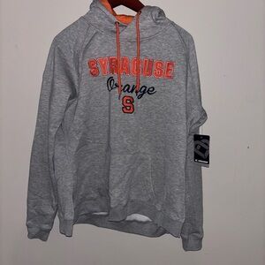 Colosseum Gray and Orange Syracuse Hoodie
